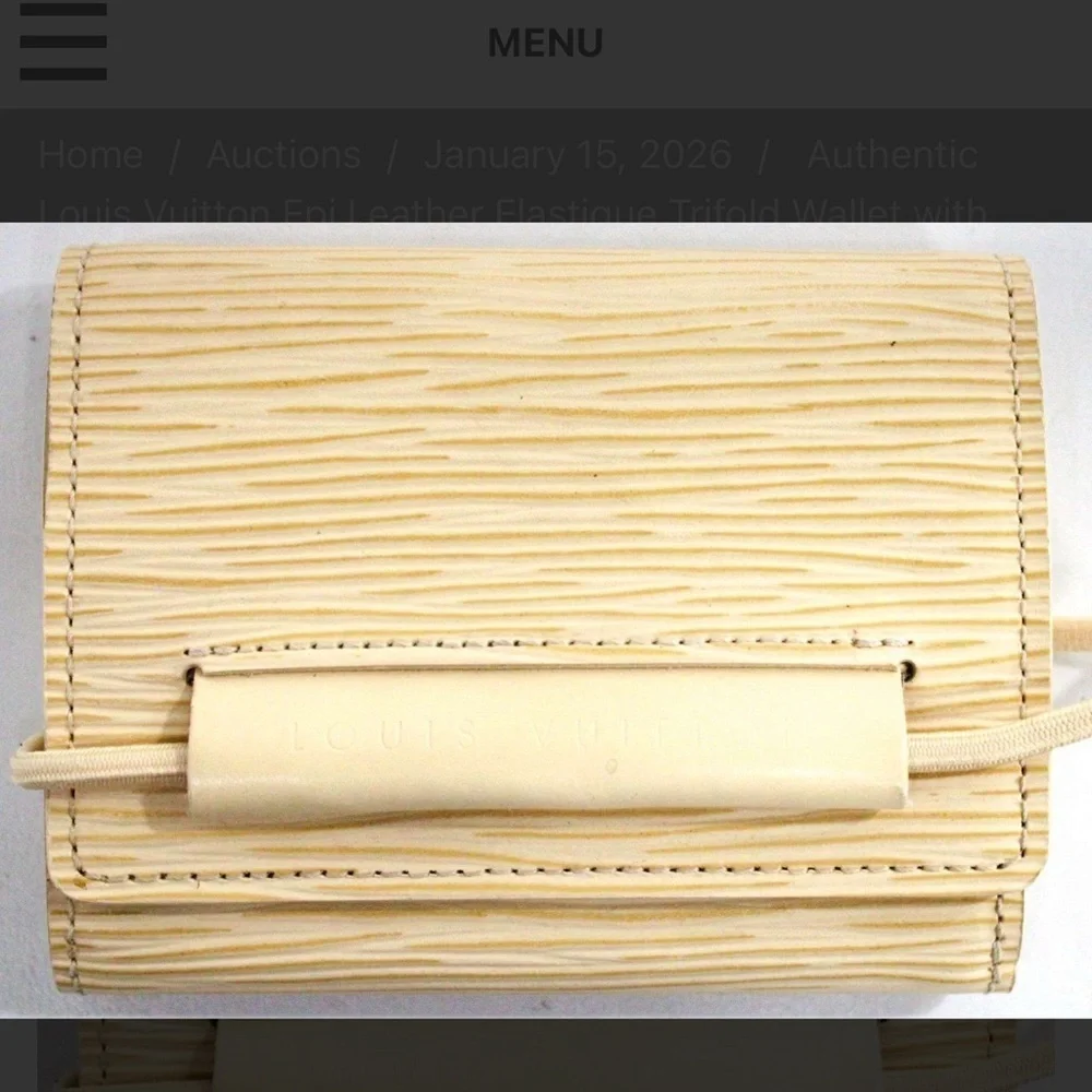 Louis Vuitton Beige Trifold Wallet